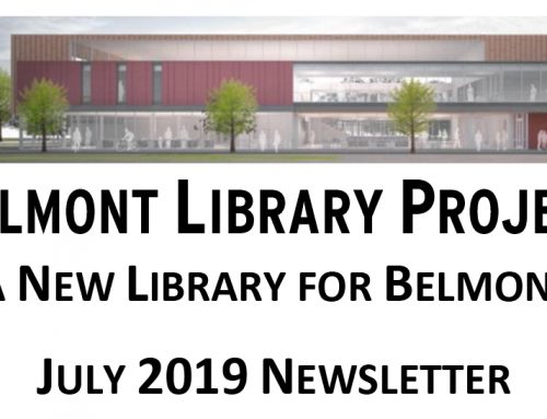 Belmont Library Project Newsletter: July 2019