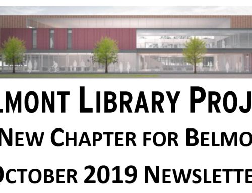 Belmont Library Project Newletter: October 2019